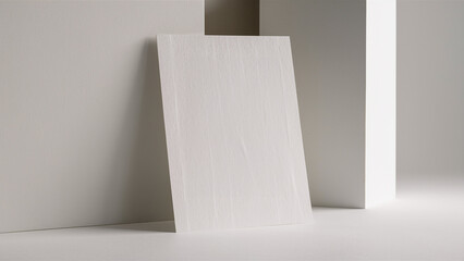 A white square is on a white background
