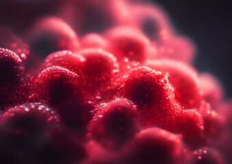 Abstract microscopic bacteria and viruses for microbiology, medicine and science concept background