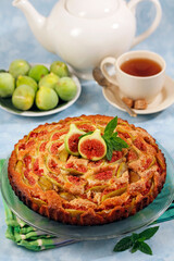 Apple and fig tart.