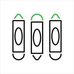 Crayon vector icon