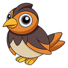 cartoon bird icon vector illustration