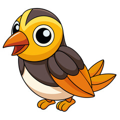 cartoon bird icon vector illustration
