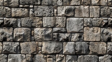 Obraz premium Stone Wall Texture Generative AI