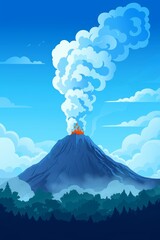 Obraz premium Icelandic mountain range with geothermal pools and steamy geysers creating a picturesque scene