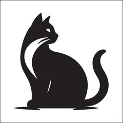 Hand drawn monkey silhouette 