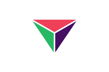 triangle logo simple vector