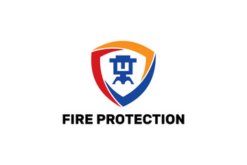 fire protection logo vector
