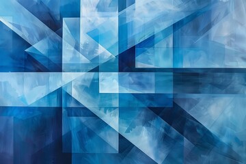 Fototapeta premium Simplified Abstract Blue Medical Crosses