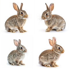 Obraz premium rabbit on white background