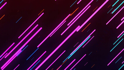 Multicolor Lines Neon Loop Background 4K 1:1 16:9 9:16