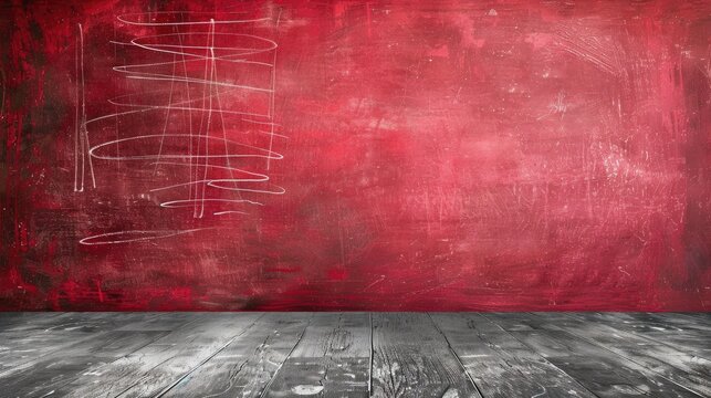 A Dynamic Red Chalkboard Background - Powered by Adobe