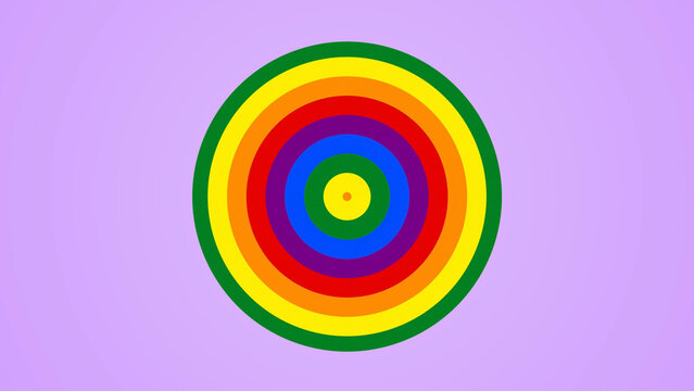 LGTBI Multiple Circles Growing Loop Background 4K 1:1 16:9 9:16