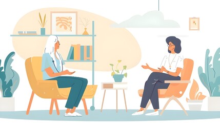 Consulting, physiotherapist and senior woman for physical therapy, healthcare service and support. Physiotherapy, chiropractor and medical worker or person talking to elderly patient in consultation 