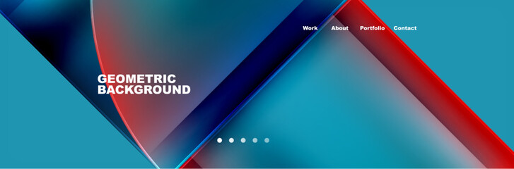 Trendy Simple Round Triangle and Circle with Gradients Abstract Background. Vector Illustration For Wallpaper, Banner, Background, Card, Book Illustration, landing page