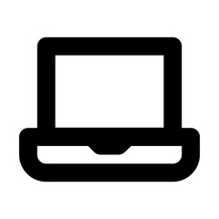 Laptop device line icon