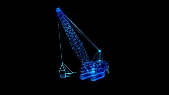 A dragline excavator, heavy equipment used in civil engineering and surface mining. Heavy equipment vehicle. Equipment for high-mining industry