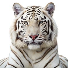 Fototapeta premium white tiger isolated on white