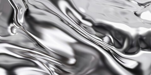 silver metallic texture fluid