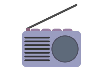 Fototapeta premium Radio antigua de color morado.