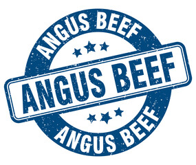 Fototapeta premium angus beef stamp. angus beef label. round grunge sign
