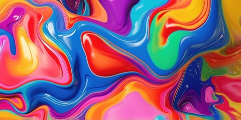 Abstract colorful liquid background