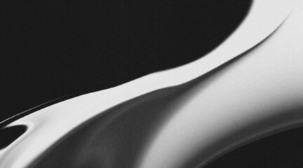 Grainy gradient background abstract glowing color wave black backdrop, noise texture banner poster header design