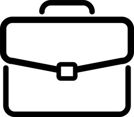 Briefcase, bag outline icon business concept for your web design, logo, infographic, UI. illustration