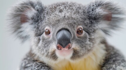 A cute little baby Koala , White background