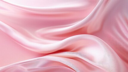 a soft pink background with a smooth, flowing fabric design in the center of the image is a soft pink background with a smooth, flowing fabric design in the middle.