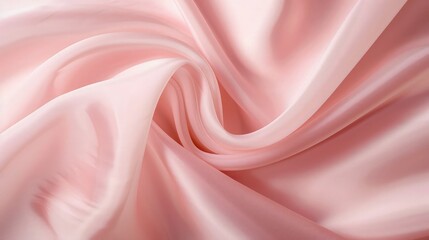 a soft pink background with a smooth, flowing fabric design in the center of the image is a soft pink background with a smooth, flowing fabric design in the middle.