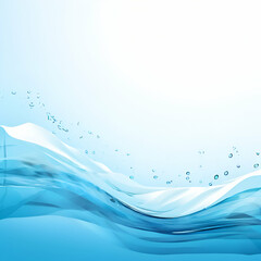 abstract blue background with waves blue sea water texture Vector Illustration generate ai

