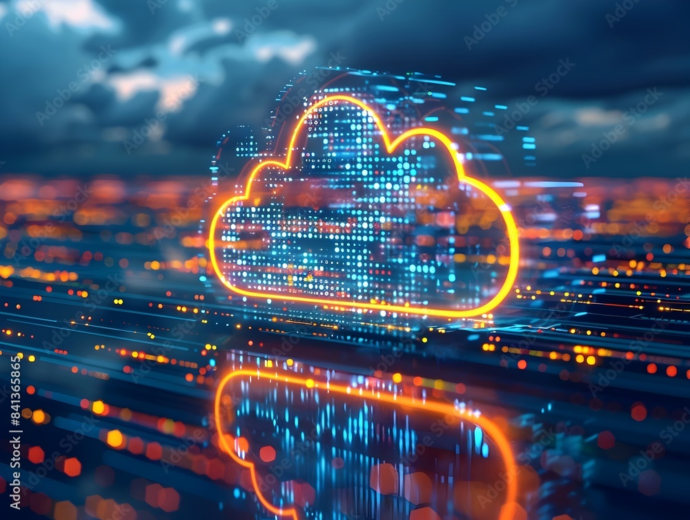 Poster cloud powered digital transformation collaborative coding and cloud computing innovations