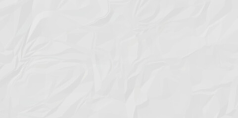 White wrinkly backdrop paper background. panorama grunge wrinkly paper texture background, crumpled pattern texture. paper crumpled texture. white fabric crushed textured crumpled.