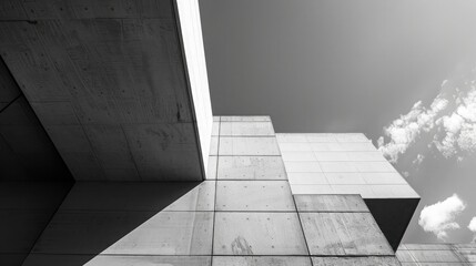 modern architectural rendering or design concept of a building