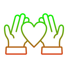 Obraz premium Give Love Icon