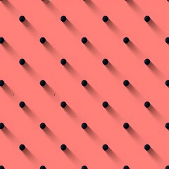 A pattern of black and white dots on a pink background. The dots are arranged in a way that creates a sense of movement and energy. The pattern is reminiscent of a busy city street