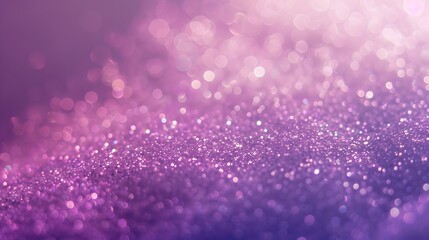 Mystical gradient from violet to soft pink with a veil of purple glitter wallpaper. 