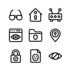 Carefully designed cyber security icons, ready to use and download