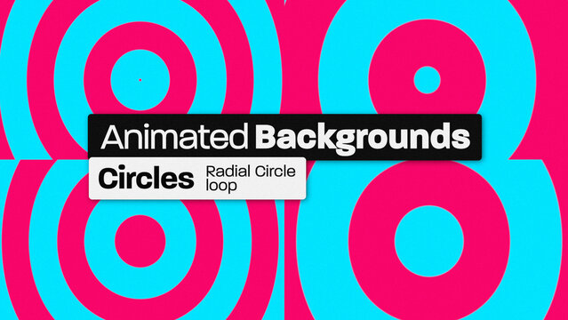 Circles Radial Loop Animated Backgrounds 184 