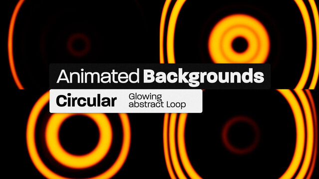 Circular Glowing Animated Backgrounds 125