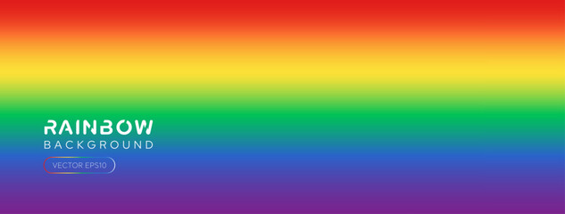Vivid pride month rainbow color gradient banner background vector design