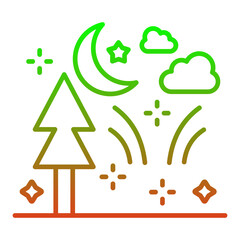 Obraz premium Night Icon