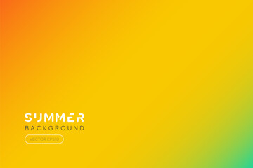 Obraz premium Bright smooth orange yellow color gradient summer background vector design