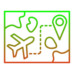 Obraz premium Route Icon