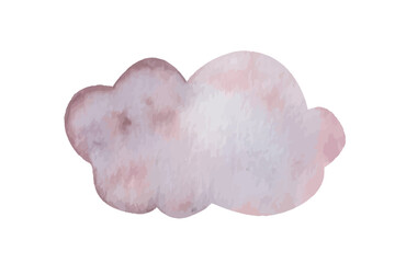 Painting of cloud shape
