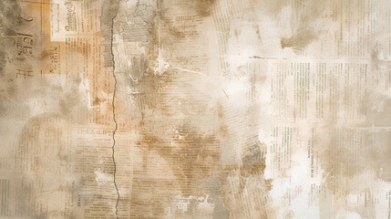 Fototapeta premium grunge vintage newspaper texture,an old aged texture of newspaper paper