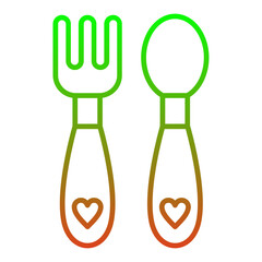 Baby cutlery Icon