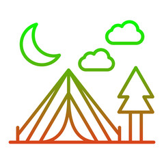 Obraz premium Camping Icon
