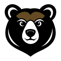 Bear Face Vector Logo Illustration