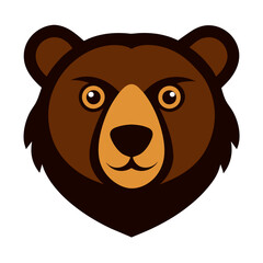 Bear Face Vector Logo Illustration